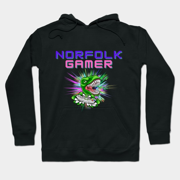 Norfolk Gamer Dinosaur Hoodie by MyriadNorfolk